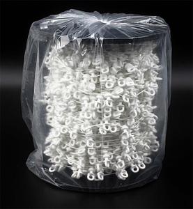 รางผ้าม่านแบบลูกฟูกสีขาวขนาดเล็ก ไซส์ S พร้อมตัวรางผ้าม่านแบบลูกฟูก - Product Image 6