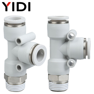 Conector Neumático de Latón YIDI de 1/8, 1/4, 3/8, 1/2 BSP R Macho a 4-10 mm, Conexión a Presión para Manguera de Aire, Tubo PD - Product Image 2