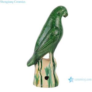 RZLN01 Antiek Aardewerk Papegaai Beeldjes Decoratie 8 Kleuren Natuurlijke Keramiek Vogels Papegaai Figuurtjes - Product Image 3