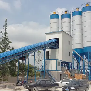 Usina dosadora de concreto elétrica totalmente automática de fábrica HZS60 Usina dosadora de concreto pré-misturada 25 60 90 120 metros cúbicos/hora