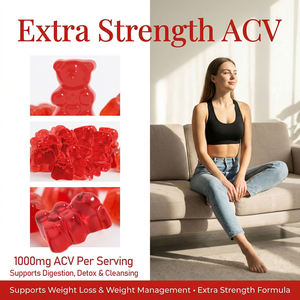 Gomitas <span class=keywords><strong>Keto</strong></span> ACV 1000mg con Vinagre de Sidra de Manzana para el Control de Peso en Adultos, Apoyo a la Salud Digestiva Natural, Certificado GMP, OEM - Product Image 4