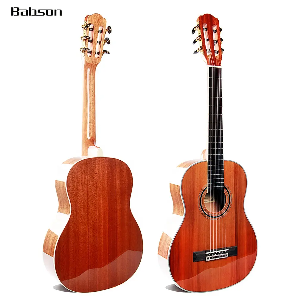 BX-MC290S-34 High Quality 34 Inch Classical Guitar Top Solid Cedar Sapele Wood Ukulele Guitar