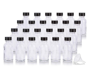 Botella Redonda <span class=keywords><strong>de</strong></span> Vidrio Transparente H&Z al <span class=keywords><strong>por</strong></span> <span class=keywords><strong>Mayor</strong></span> <span class=keywords><strong>de</strong></span> 2 oz / 60 ml (15/30/120/240/480 ml) con Tapa <span class=keywords><strong>de</strong></span> Rosca para Aceites Esenciales - Product Image 3