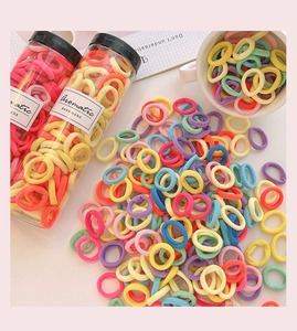 Offerta Speciale Elastici per Capelli da Ragazza, Anelli per Coda di Cavallo, Non Danneggiano i Capelli, Piccoli Elastici Colorati, Anelli in Spugna, Elastici ad Alta Elasticità - Product Image 2