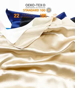 Großhandel Satin Pure Silk Fabric Factory China Lieferant Großhandel Schwere Seide Polsters toff Gewebte Seiden vorhänge Plain Soft