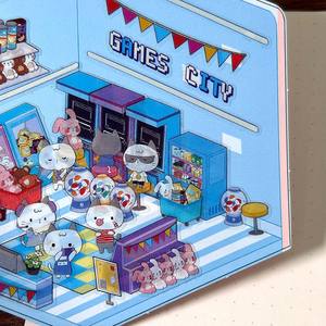 สติกเกอร์ฉากจำลอง 3 มิติ แบบแพ็ค 1 ชิ้น วัสดุทำสมุดภาพ ลายการ์ตูนน่ารัก ฉากจิ๋วสำหรับตกแต่ง - Product Image 4