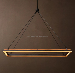 Lampadario Moderno Vintage in <span class=keywords><strong>Ferro</strong></span> Battuto Quadrato per Soggiorno, Decorazione Rustica per Interni, Illuminazione Retrò Stile Industriale - Product Image 2