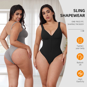 Bán buôn siêu mỏng làm mát Tummy kiểm soát Shapewear backless bosysui <span class=keywords><strong>thong</strong></span> Shapewear cộng với kích thước Zip thiết kế - Product Image 2