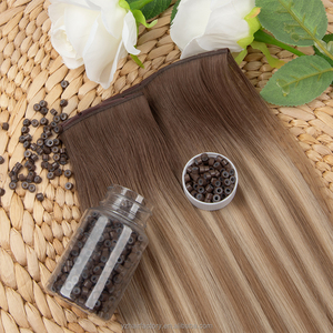 ผมต่อแบบรัสเซียแท้ 100% เกรดพรีเมียม  จัดเรียงเกล็ดผมอย่างดี  แบบ Xo Hole Weft  ชนิด Remy  มองไม่เห็นรอยต่อ  แบบ Butterfly Weft - Product Image 2