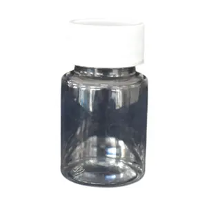Weiße Kappe Pet Kunststoff Pille Flasche Für Kapseln