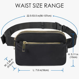 Sacs banane décontractés pour femmes hommes sac de taille sac banane multi-poches sacs banane ceinture sac pour voyage <span class=keywords><strong>randonnée</strong></span> cyclisme course à pied - Product Image 6