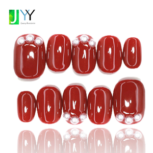 <span class=keywords><strong>Uñas</strong></span> postizas de gel cuadradas <span class=keywords><strong>cortas</strong></span> de <span class=keywords><strong>color</strong></span> sólido 100% hechas a mano, punta de <span class=keywords><strong>uñas</strong></span> postizas rojas al por mayor, <span class=keywords><strong>uñas</strong></span> postizas de perlas listas para enviar, <span class=keywords><strong>uñas</strong></span> para pegar - Product Image 1