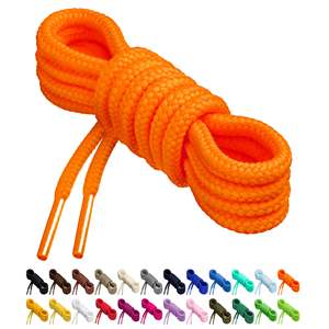 Lacets ronds en gros pour baskets, bottes et chaussures décontractées - Lacets de sport en polyester - Product Image 2