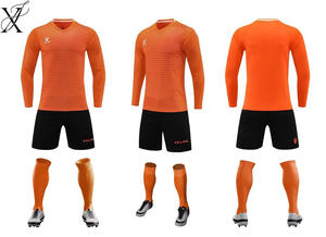 Seragam sepak bola profesional grosir, setelan pakaian olahraga, seragam sepak bola dewasa pria full-body dengan sablon. - Product Image 4