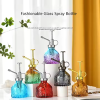 Pulvérisateur à pompe carré en verre gaufré vintage de 200 ml, estampage à chaud doré, sérigraphie, pour cosmétiques, parfums, usage industriel TZ