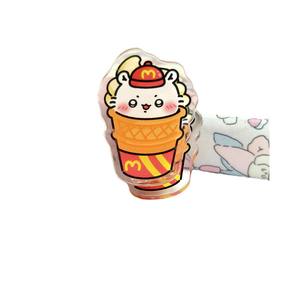 जियका वामीमेन संग्रह रचनात्मक कार्टून पारदर्शी ऐक्रेलिक पीपी नोट टेस्ट पेपर क्लिप क्रिसमस प्लास्टिक सामग्री की दुकान क्लिप - Product Image 5