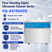 Nettoyeur à ultrasons numérique industriel KQ-AS1500DE 112L 1500W avec système de filtration pour pièces de moteur automobile et dégraissant métallique