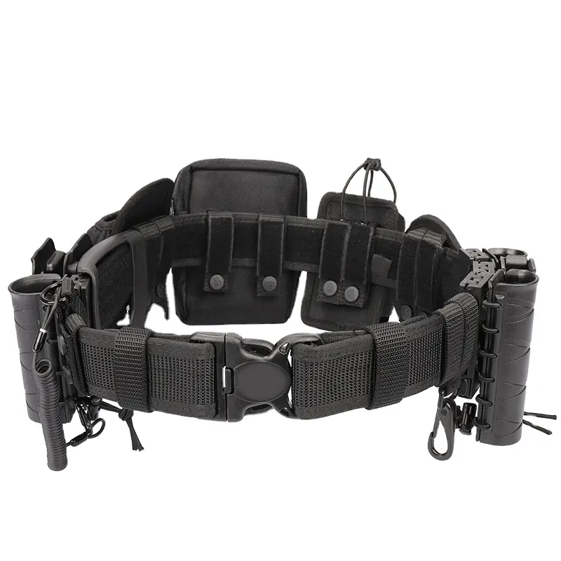 Yakeda 9 in 1 Tactical Combat Belt Security Law Enforcement Target Training Duty Belt Cinturones Tactico