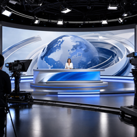 Écran LED de location P1.56 à pas fin 4K UHD 3840Hz 1200cd Luminosité Cabinet en aluminium moulé sous pression CMS/RDM basé sur le cloud pour studio TV