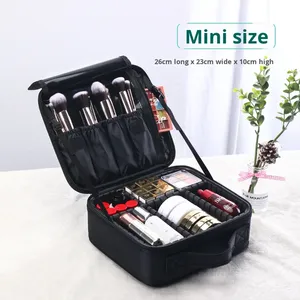 Bán Buôn Công Suất Lớn Túi Mỹ Phẩm Thêu Mô Hình Của Nhà Sản Xuất Làm Móng Tay Trang Điểm Satchel Phân Vùng Công Cụ Trang Điểm Tổ Chức - Product Image 6