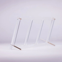 Boîte de rangement et de présentation en acrylique transparente à 3 emplacements pour cartes gradées, avec protection UV
