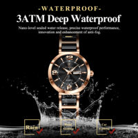 Nouvelle montre pour femme Poedagar 507, montre de luxe étanche 3ATM avec calendrier, bracelet en alliage, montre tendance pour femme d'affaires