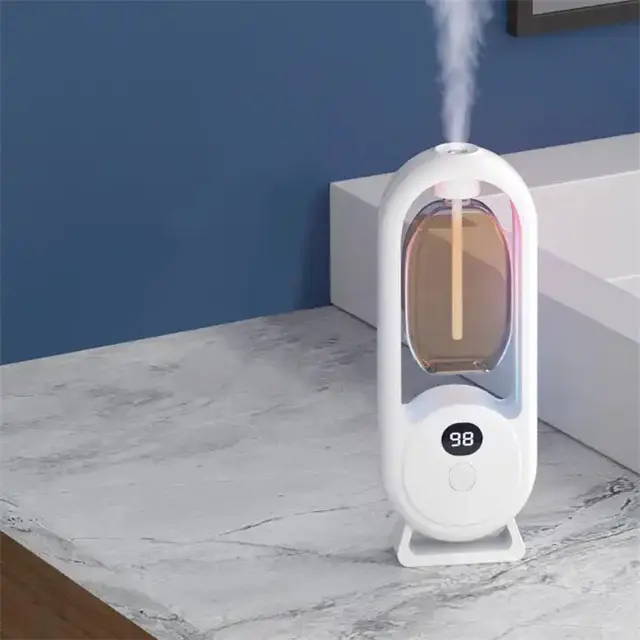 Macchina automatica di fragranza dello spruzzo della macchina di deodorizzazione della toilette di fragranza diffusore dell'aria con la lampada dell'atmosfera
