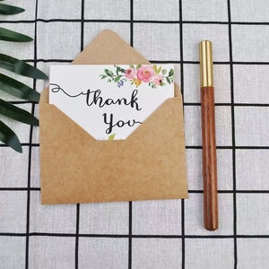 Fábrica de impresión offset impresión lámina de oro tarjetas de agradecimiento personalizadas - Product Image 4