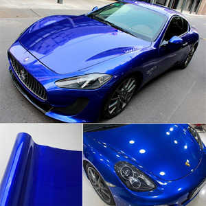 Vinilo Metalizado Brillante <span class=keywords><strong>Azul</strong></span> Diamante PET Premium, Libre de Burbujas, <span class=keywords><strong>para</strong></span> Envoltura de Automóviles, Rollo de 1.52*16m - Product Image 1