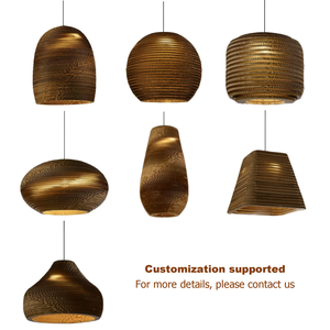 Lampe suspendue LED Wabi-Sabi, luminaire suspendu tissé à la main, texture naturelle, design moderne style ferme, pour lustres et suspensions - Product Image 4