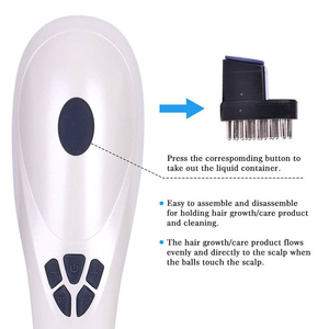 Cepillo de Masaje Eléctrico para el Cuidado del Cabello con Vibración, Masajeador de <span class=keywords><strong>Cuero</strong></span> <span class=keywords><strong>Cabelludo</strong></span> Portátil para Aliviar el Estrés - Product Image 4