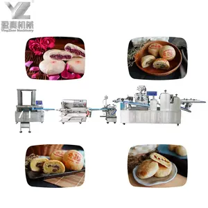 Postres tradicionales chinos comerciales al mejor precio, fabricación de hojaldre de yema de huevo, máquina para hacer galletas saladas Dim Sum