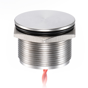 12mm 16mm 19mm 22mm Momentary 316 Stainless Steel IP68 1NO 1NC 12V For Heavy Industrial Machinery Panel Piezo Switch - Product Image 2