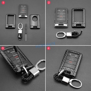 เคสกุญแจรถยนต์คาร์บอนไฟเบอร์ พร้อมห่วงคล้อง สำหรับ Cadillac Dts Sts Cts Srx Xts Ats Corvette Escalade ปี 2015-2020 - Product Image 6