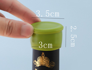 Bouchon de bouteille de vin en silicone de qualité alimentaire avec fonction d'étanchéité, écologique et facile à utiliser - Product Image 5