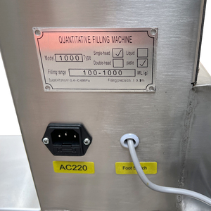 Pneumatic Single-head Paste Filling <b>Machine</b> with Vertical Frame, Honey Shampoo Sauce Filling <b>Machine</b> - Product Image 4