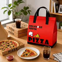 Sac de livraison personnalisé pour pizzeria, isotherme, imperméable, pliable, 20L, écologique, réutilisable, en non-tissé, vente en gros