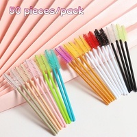 Brosse à cils écologique à usage unique de haute qualité avec greffage en spirale et peignage durable 50 PCS/pack