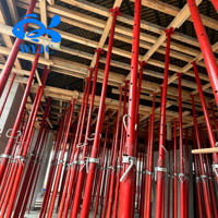 Étai réglable en acier peint robuste pour coffrage, support d'étaiement pour échafaudage et construction de bâtiments commerciaux