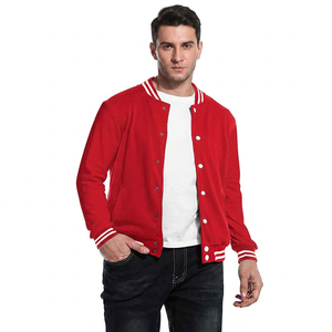 Veste de baseball universitaire pour homme en chenille brodée de haute qualité, design personnalisé, couleur unie, style streetwear pour l'hiver - Product Image 1