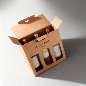 Caja de Vino de Papel Kraft para Botellas de Whisky, Diseño de Impresión Digital con Logotipo Personalizado al por Mayor - Product Image 5