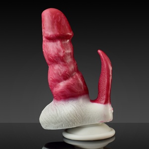 N5041 Beast <b>Dildo</b> Realistic Thick Penis Vaginal Massage Realistic Tongue Penetration Licking Silicone <b>Dildo</b> Sex Toys Wholesale - Product Image 4