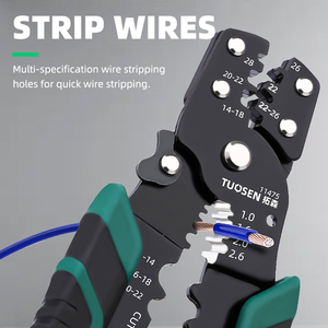 Pince à dénuder professionnelle multifonction en acier au carbone, pince à sertir automatique pour câbles, DIY, plastique, OEM, prix bas - Product Image 3