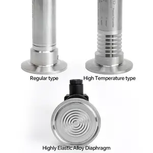 Transmetteur de pression sanitaire tri-clamp 4-20ma de qualité alimentaire de haute précision