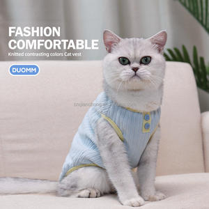 Casaco de Inverno para Gato em Algodão Tricotado, Estilo Clássico, à Prova de Frio, para Animais de Estimação - Product Image 1