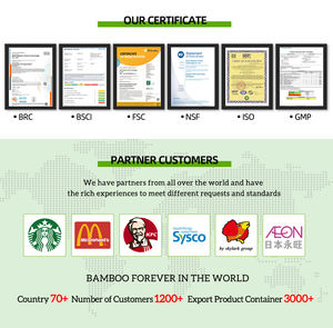 Kostenlose Probe umwelt freundliche natürliche akzeptieren kunden spezifisches Logo runde Einweg-Bambus-Essstäbchen mit Papier verpackung - Product Image 5