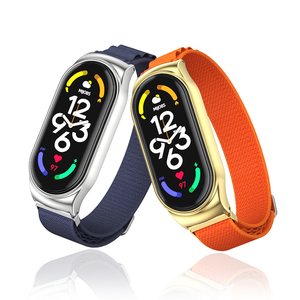 Mijobs CS <span class=keywords><strong>Alpine</strong></span> Nylon Watch Band <span class=keywords><strong>Correa</strong></span> Pulseras <span class=keywords><strong>Correa</strong></span> de fijación para Xiaomi Band 3 4 5 6 7 Accesorios - Product Image 1