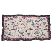 Écharpes et châles ethniques en modal twill de qualité supérieure, design personnalisé, 90 g/m², écharpe en modal avec franges sur tous les côtés pour anniversaire, fête ou événement