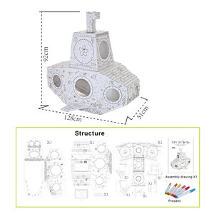 激安卸売 3Dパズル潜水艦模型 面白い塗り絵おもちゃ 子供向け教育的描画ゲーム 5～7歳向け - Product Image 4