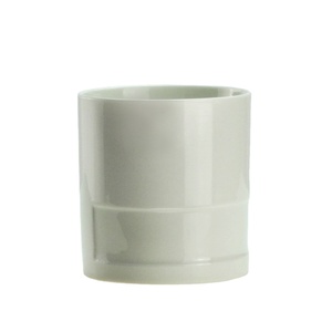 Customize Logo White Luxury White Porcelain Candle Vessels And Box Empty Ceramic Candle Jars Candle Containers With Print